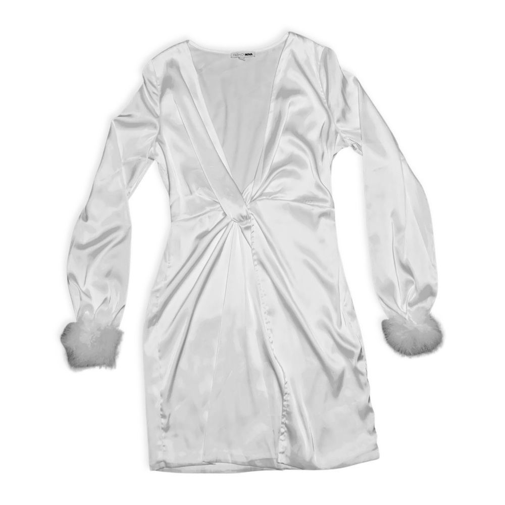 Fashion nova satin type dress Size S
